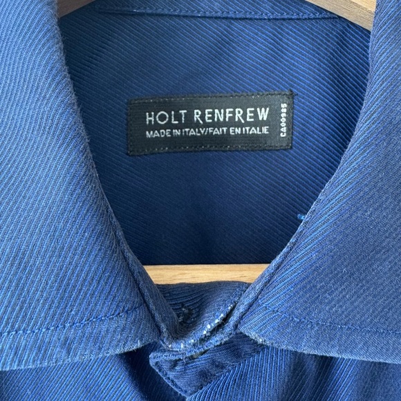 Holt Renfrew Blue Button Down Shirt - Picture 5 of 8